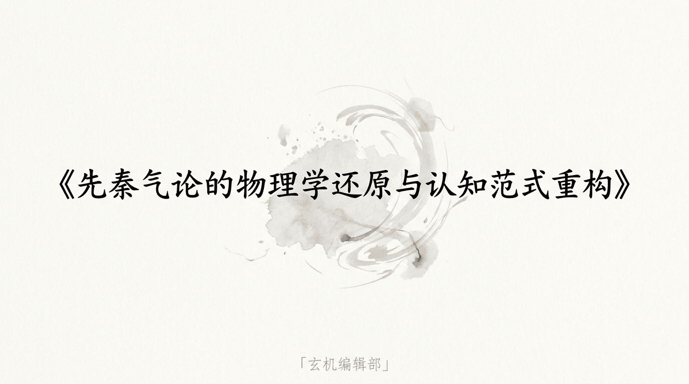 先秦气论的物理学还原与认知范式重构