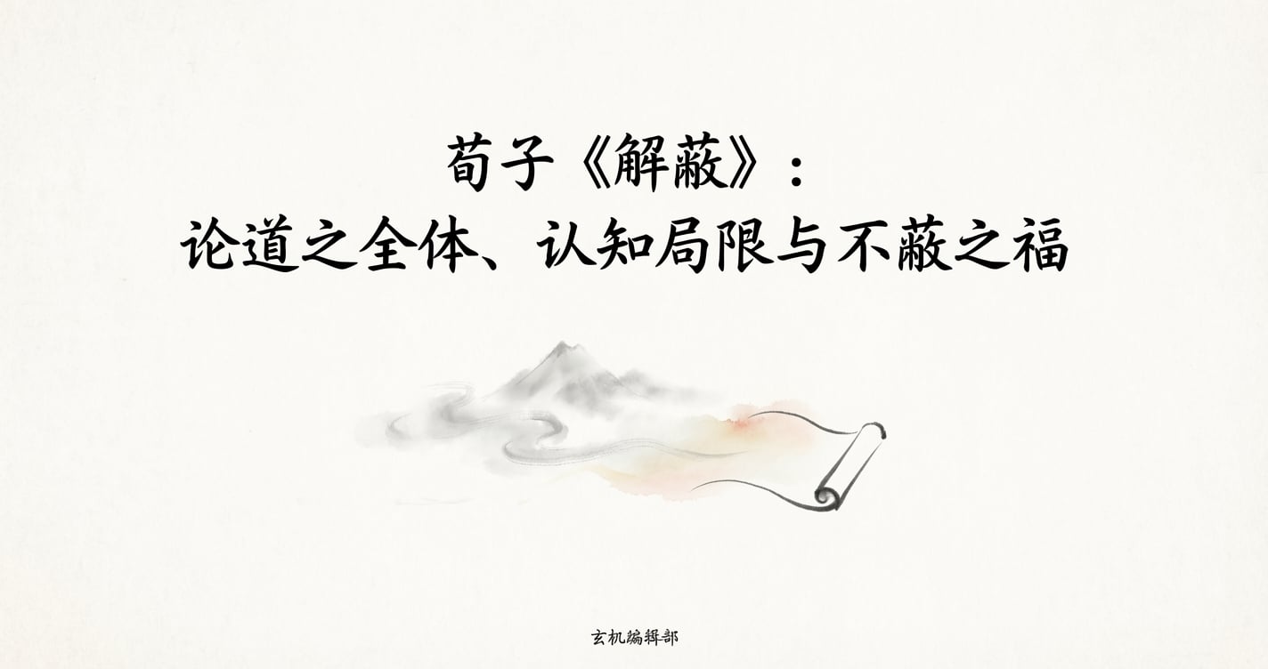 荀子《解蔽》:论道之全体、认知局限与不蔽之福